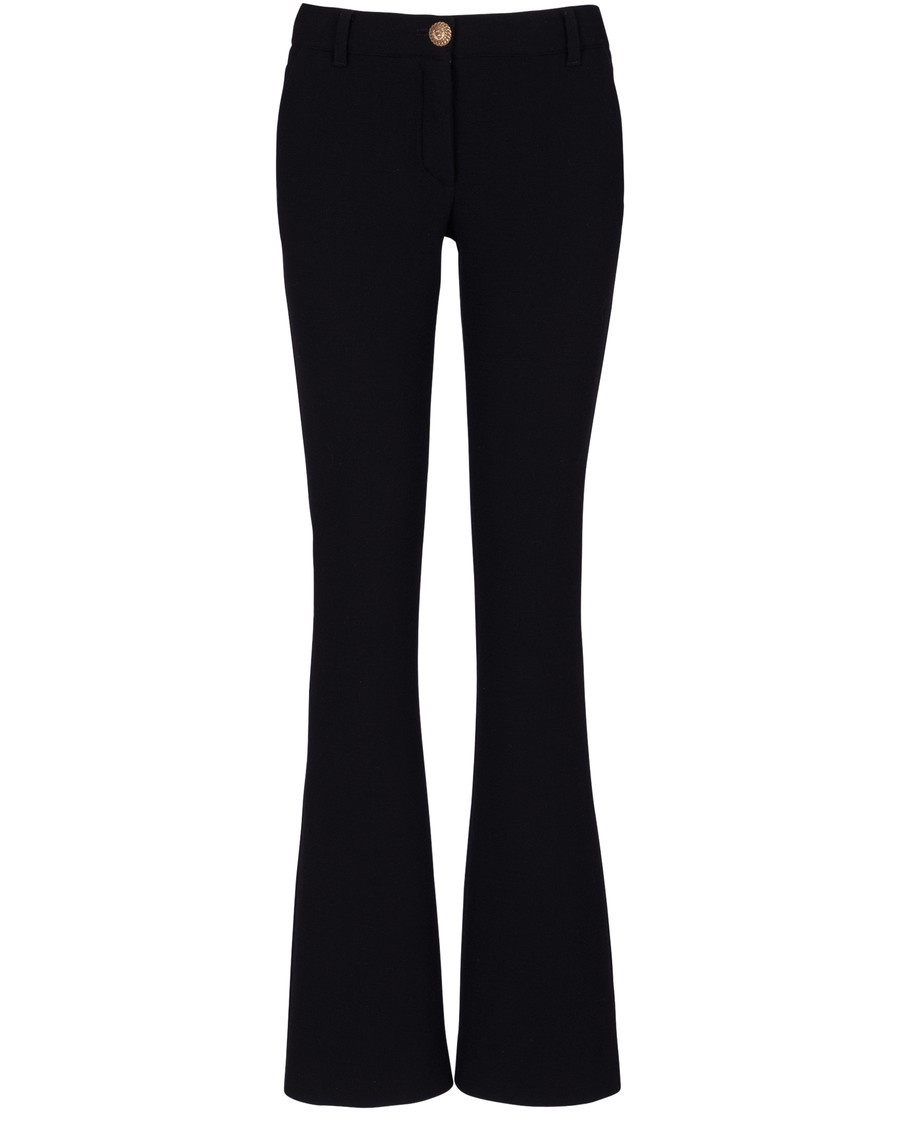 Crepe Bootcut Pants - 1