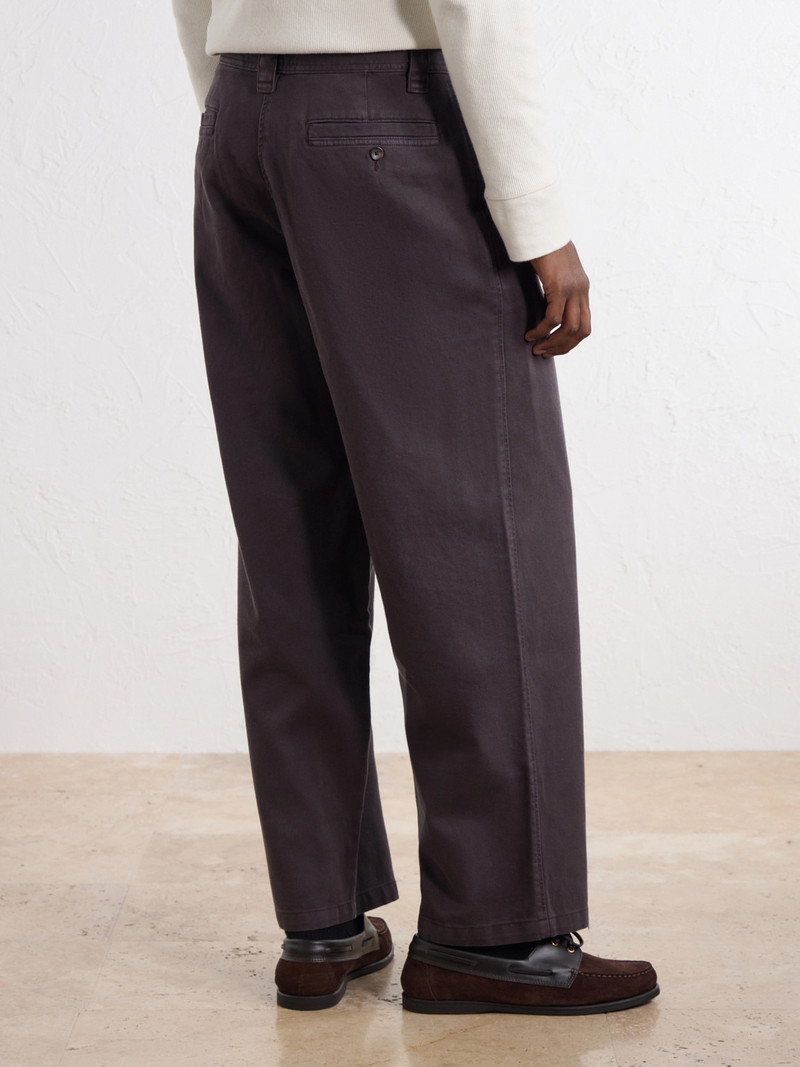 Wide-Leg Cotton-Twill Trousers 4