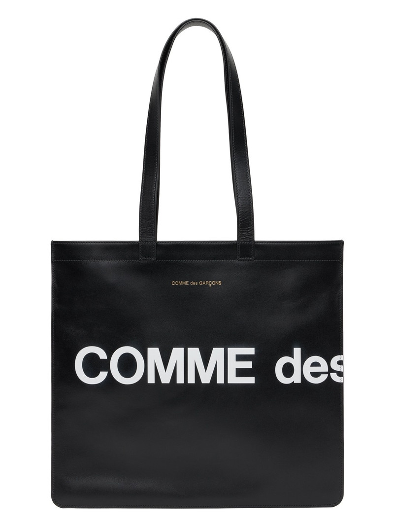 Black Printed Tote - 1
