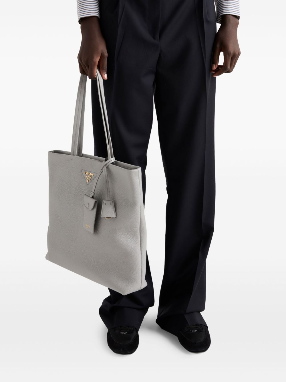 large leather tote bag - 3