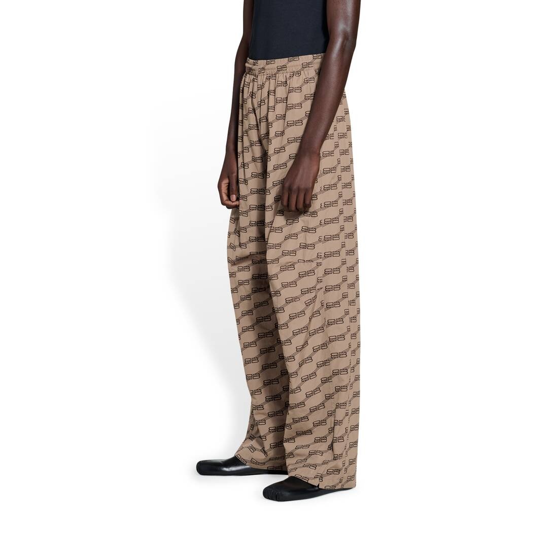 BALENCIAGA Men's Bb Monogram Regular Fit Tracksuit Pants in
