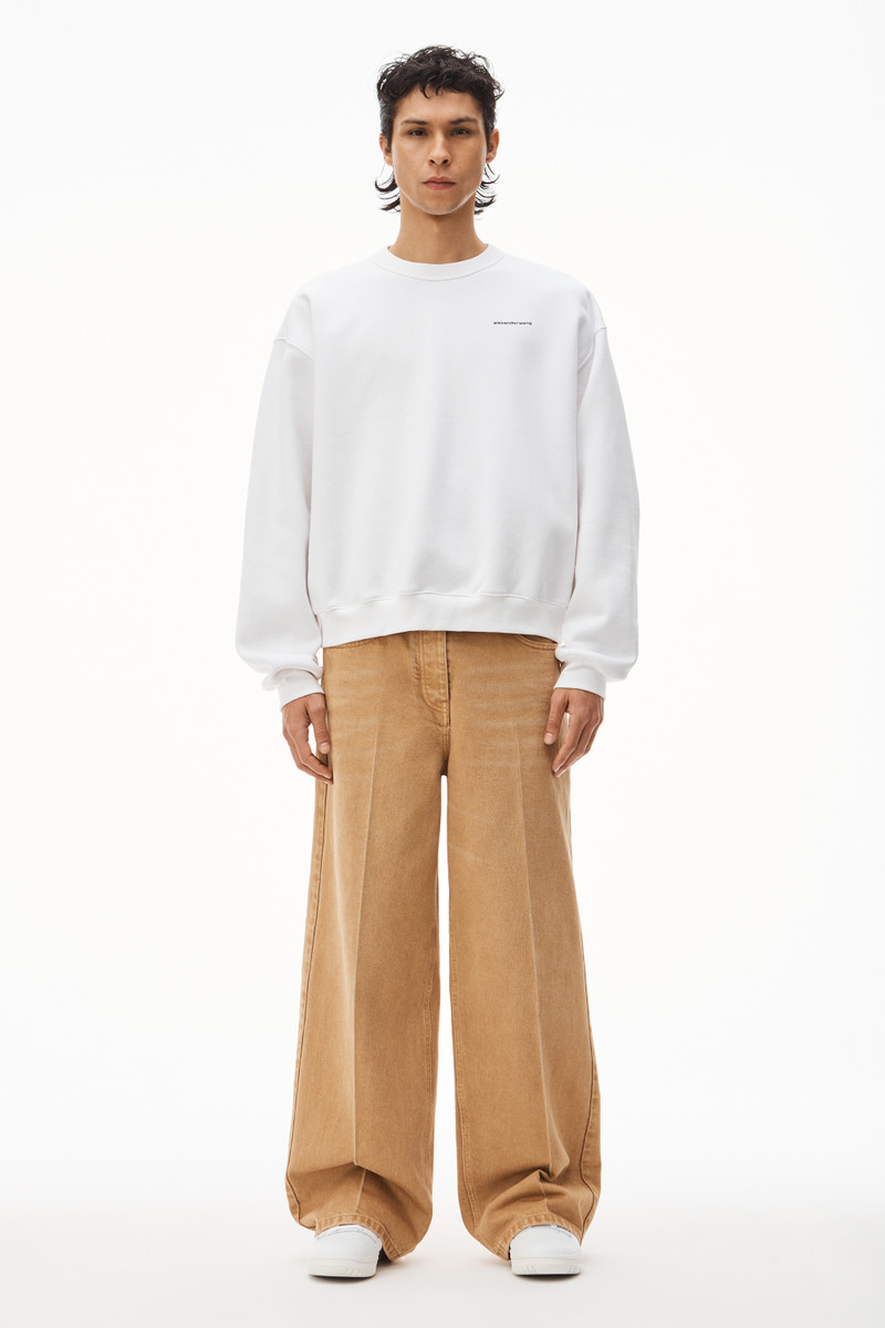 Alexander Wang CREWNECK PULLOVER IN DENSE FLEECE outlook
