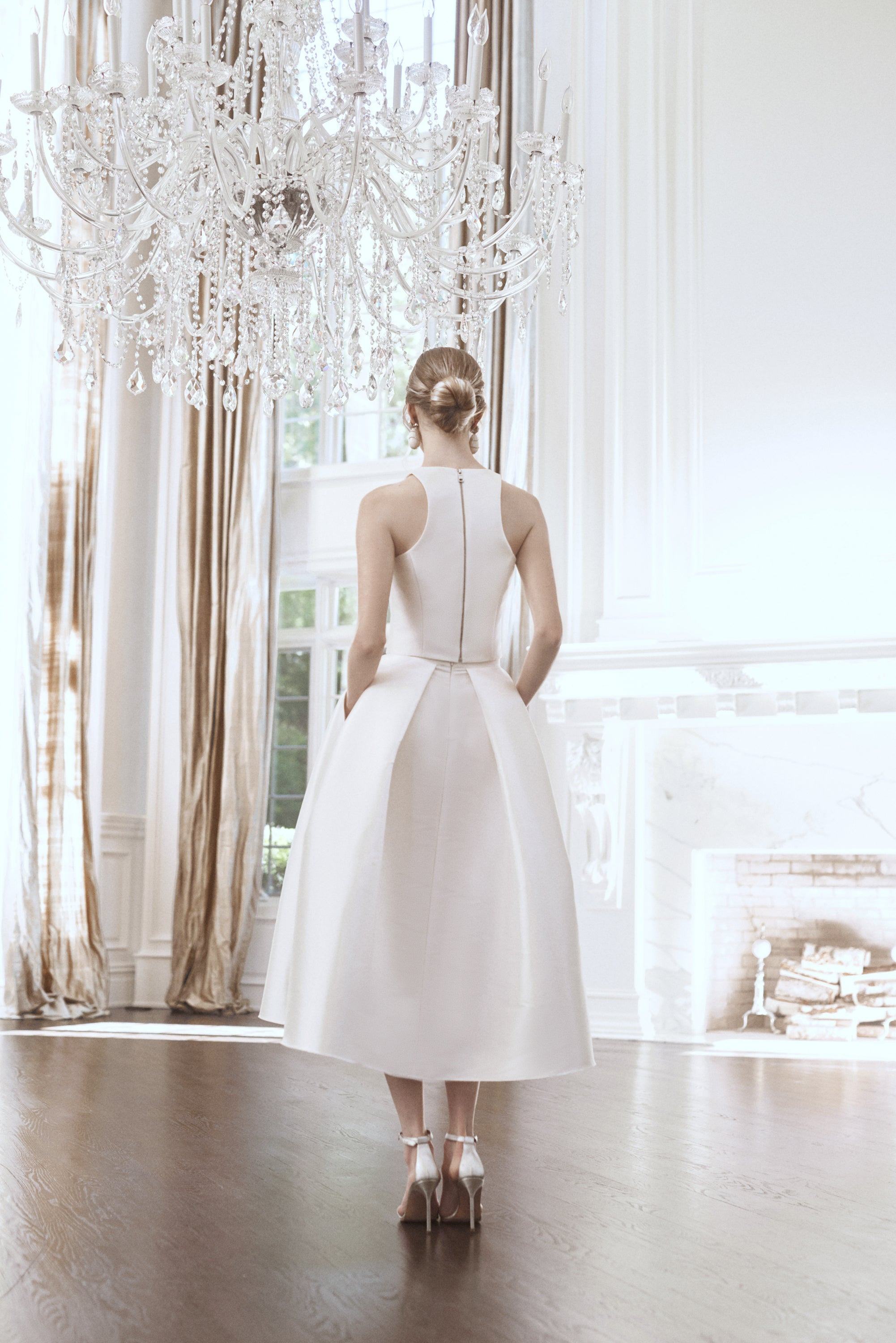 Leighton Skirt - Off White - Mikado - 6