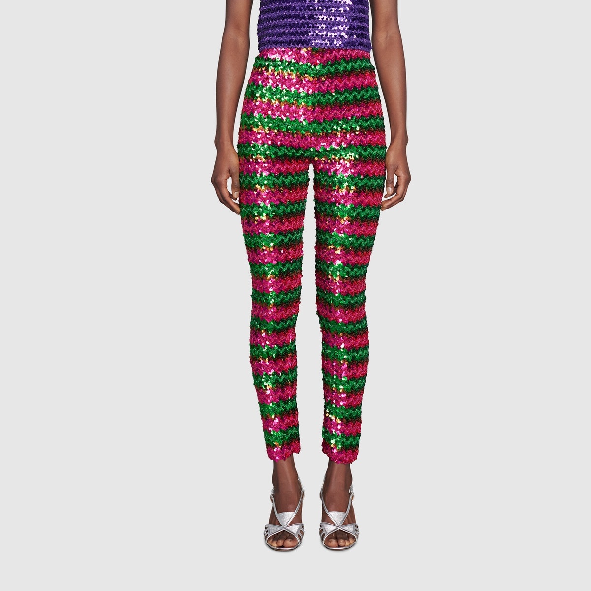 Lamé and sequin pant - 3