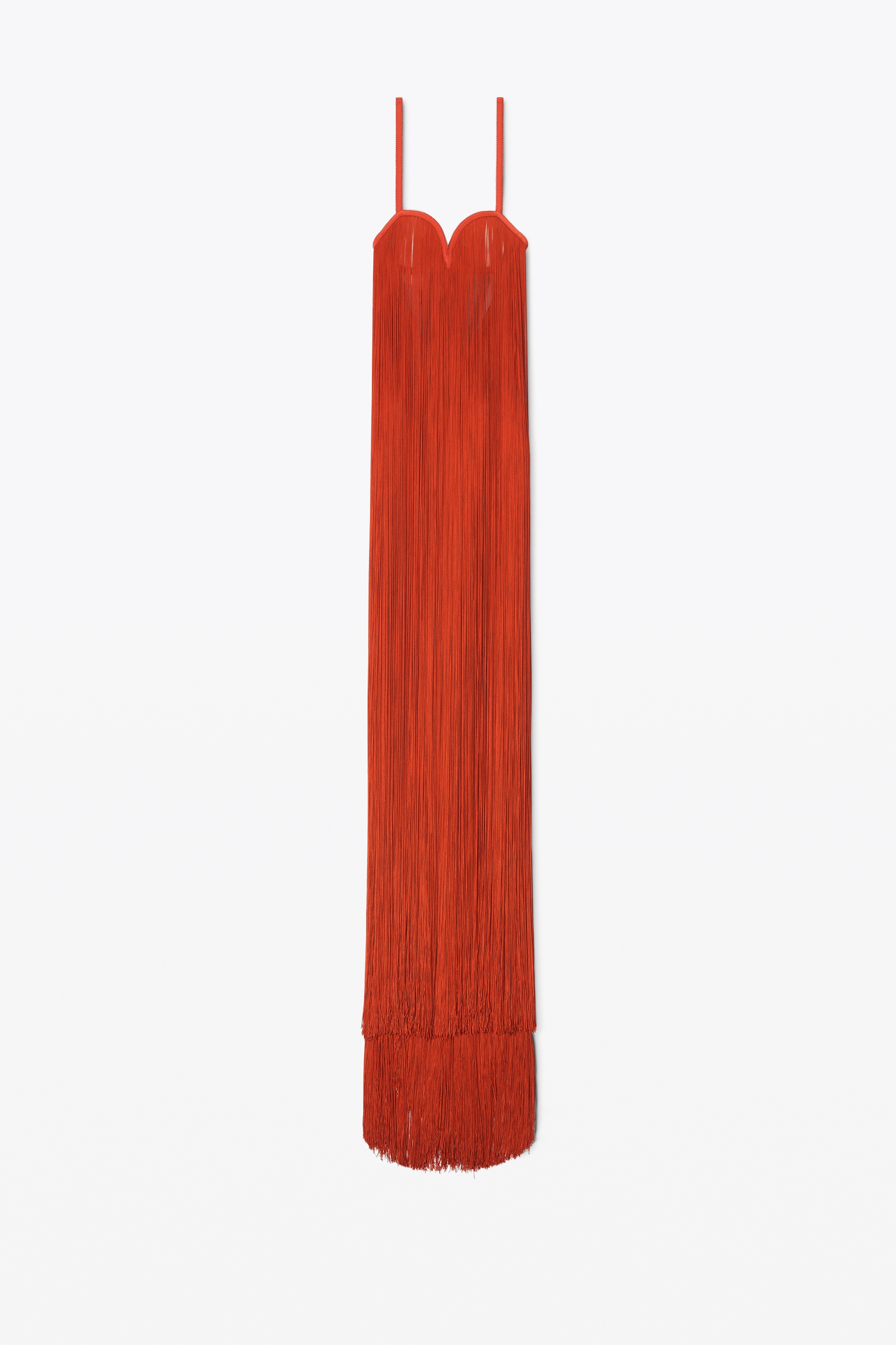 fringe dress with heart shaped bodice - 1
