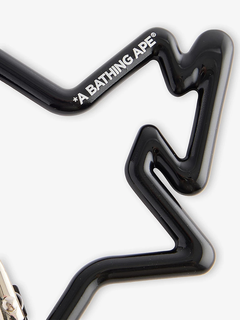 A BATHING APE® B Star Metal Carabiner Keyring outlook
