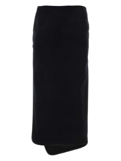 Ann Demeulemeester asymmetric-hem wool skirt outlook