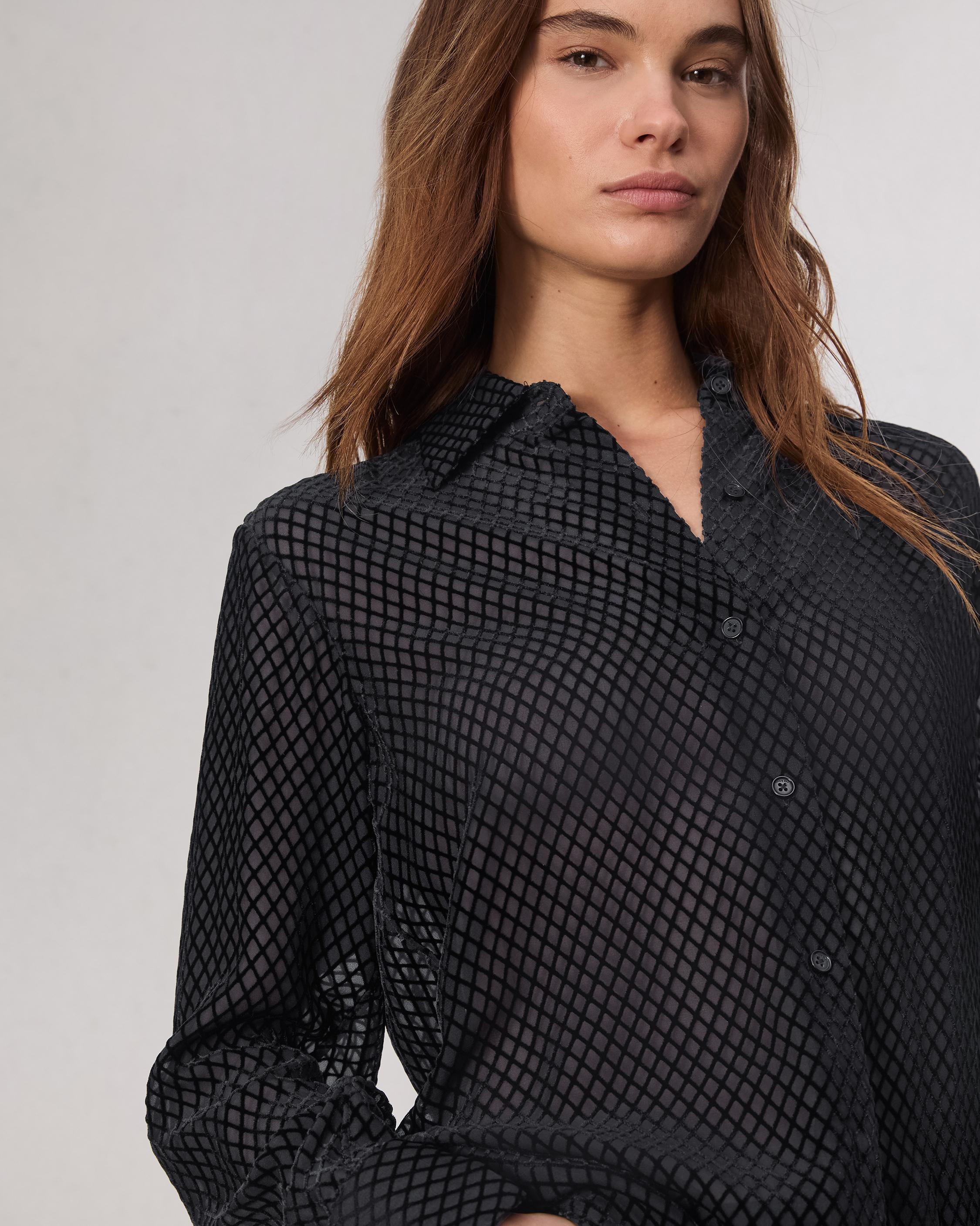 Lila Patterned Shirt - 6
