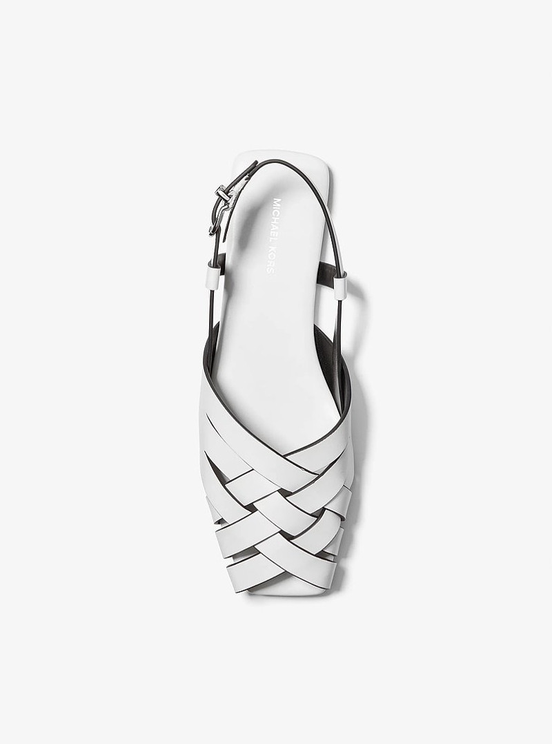 Irene Woven Leather Slingback Sandal 3