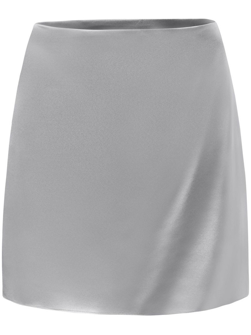 satin mini skirt 1