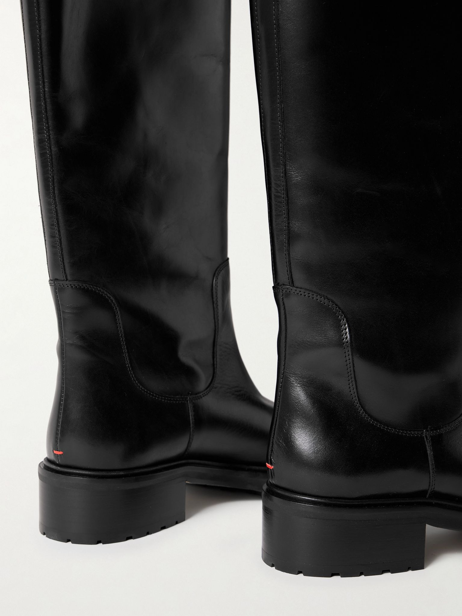 Henry leather knee boots Black - 4