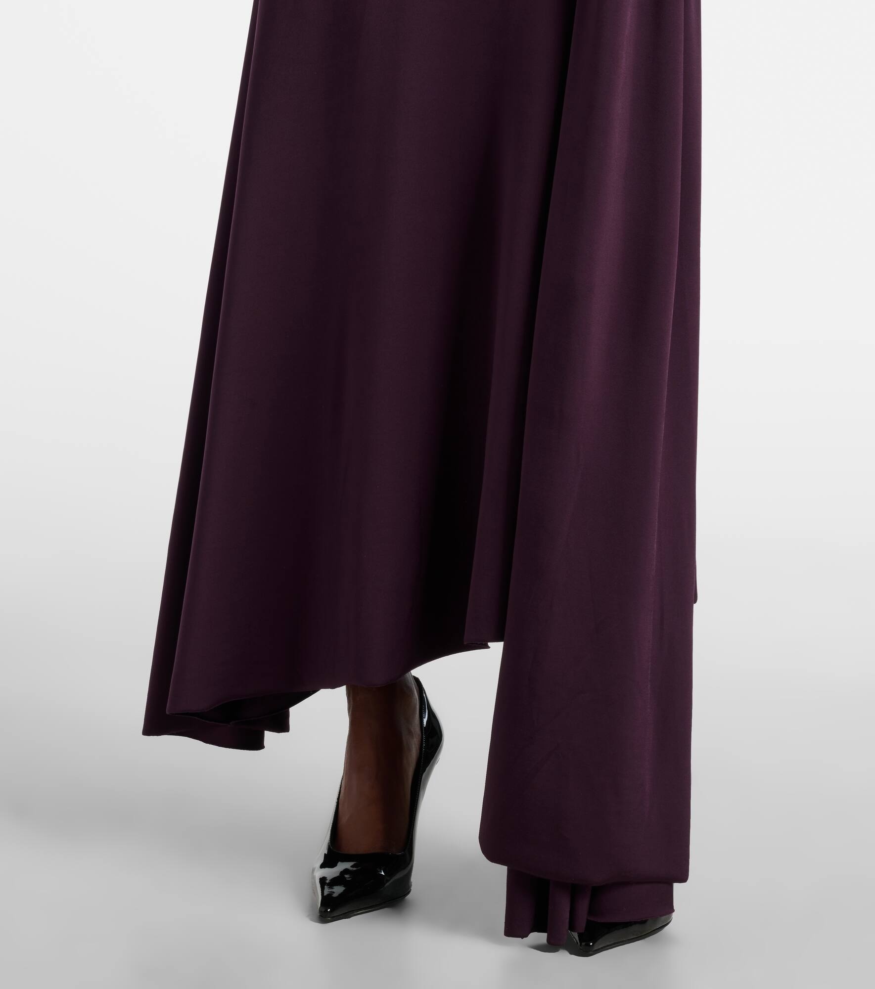 Cutout draped jersey midi dress - 5