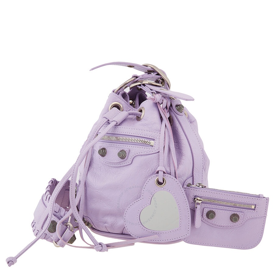 BalenciagaLe Cagole Xs Bucket Bag In Light Purple - 5