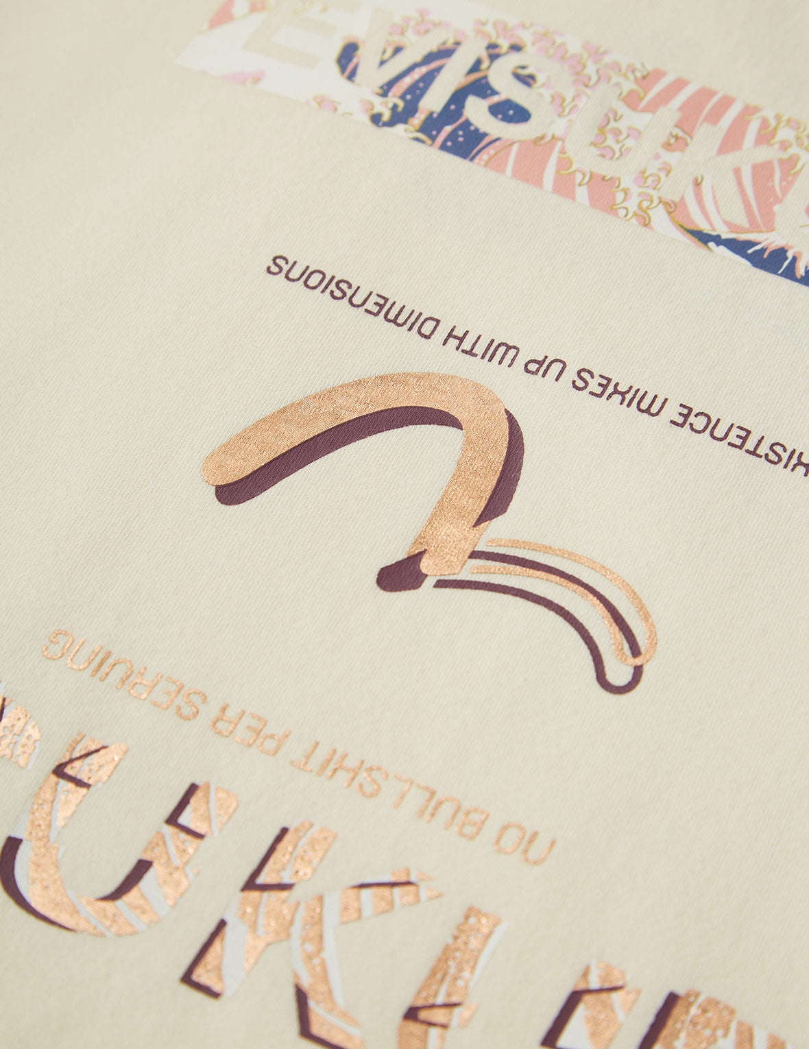 Ukiyo-E Infused Logo Label Print Oversized T-shirt - 13