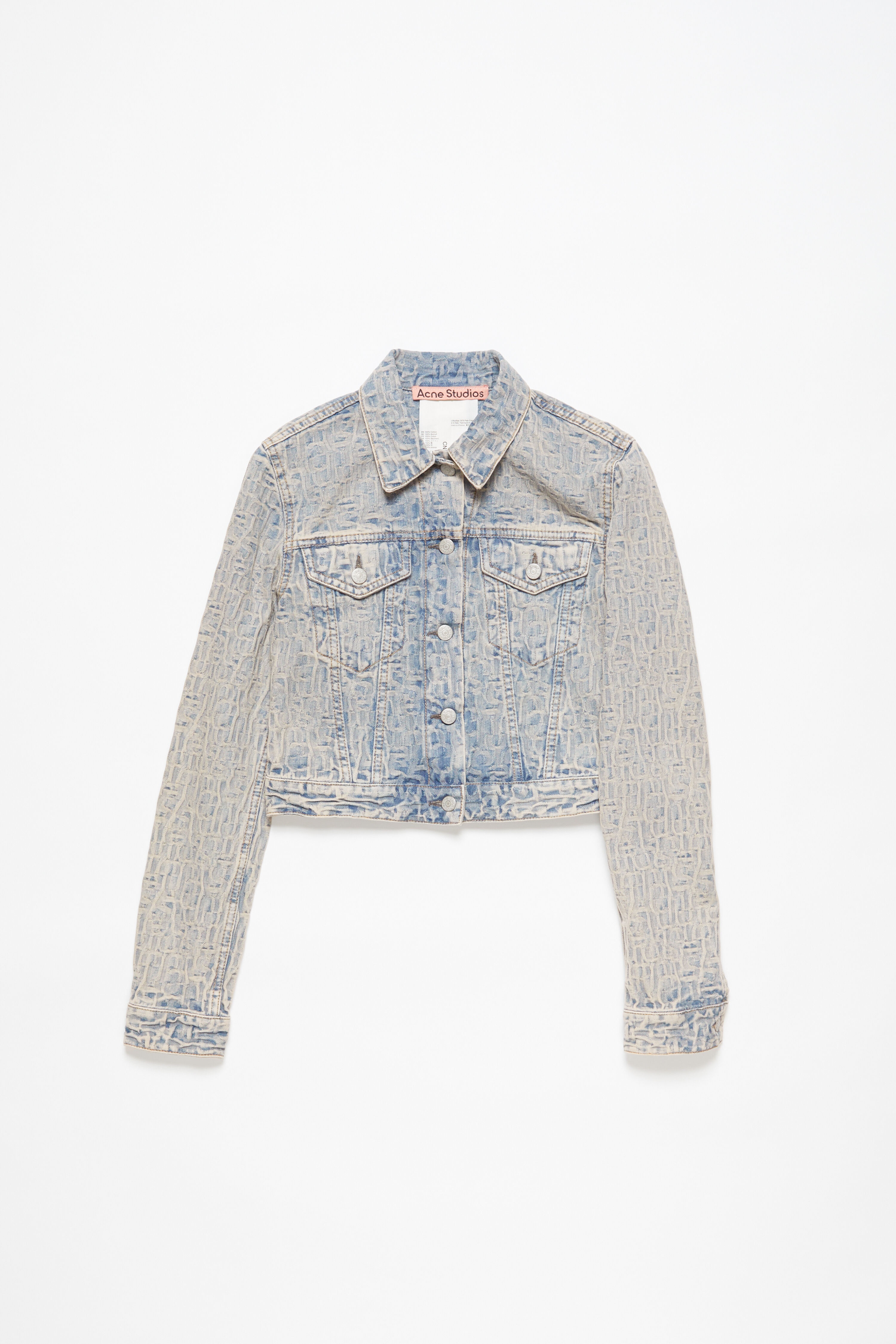 Monogram denim jacket - Fitted fit - Blue/beige - 1