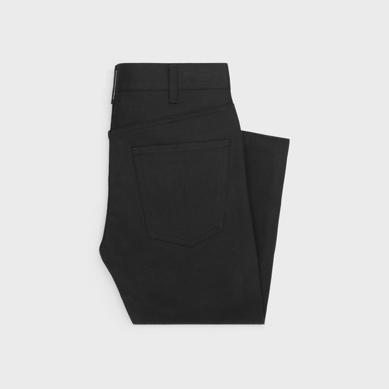 CELINE skinny jeans in vintage pure black denim outlook