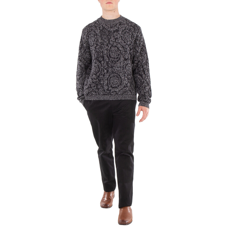 Versace Cable-Knit Barocco Sweater - 4