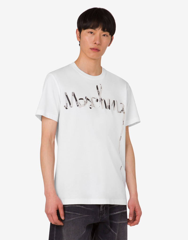 Moschino PRINTED ORGANIC COTTON JERSEY T-SHIRT outlook