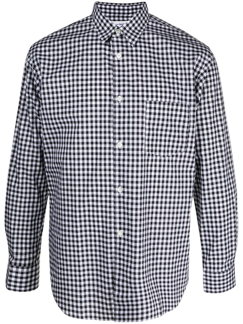 check-print cotton shirt 1