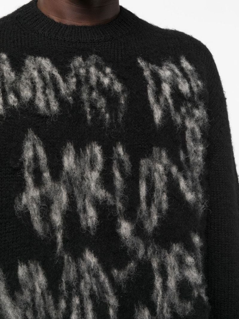 intarsia-knit wool jumper - 5