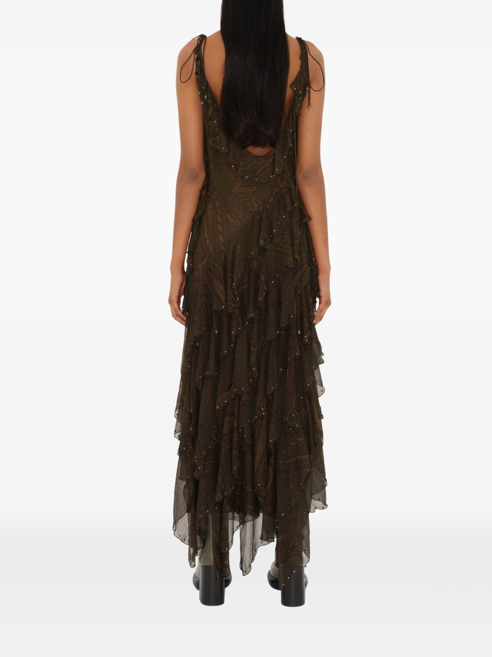 paisley print dress - 4