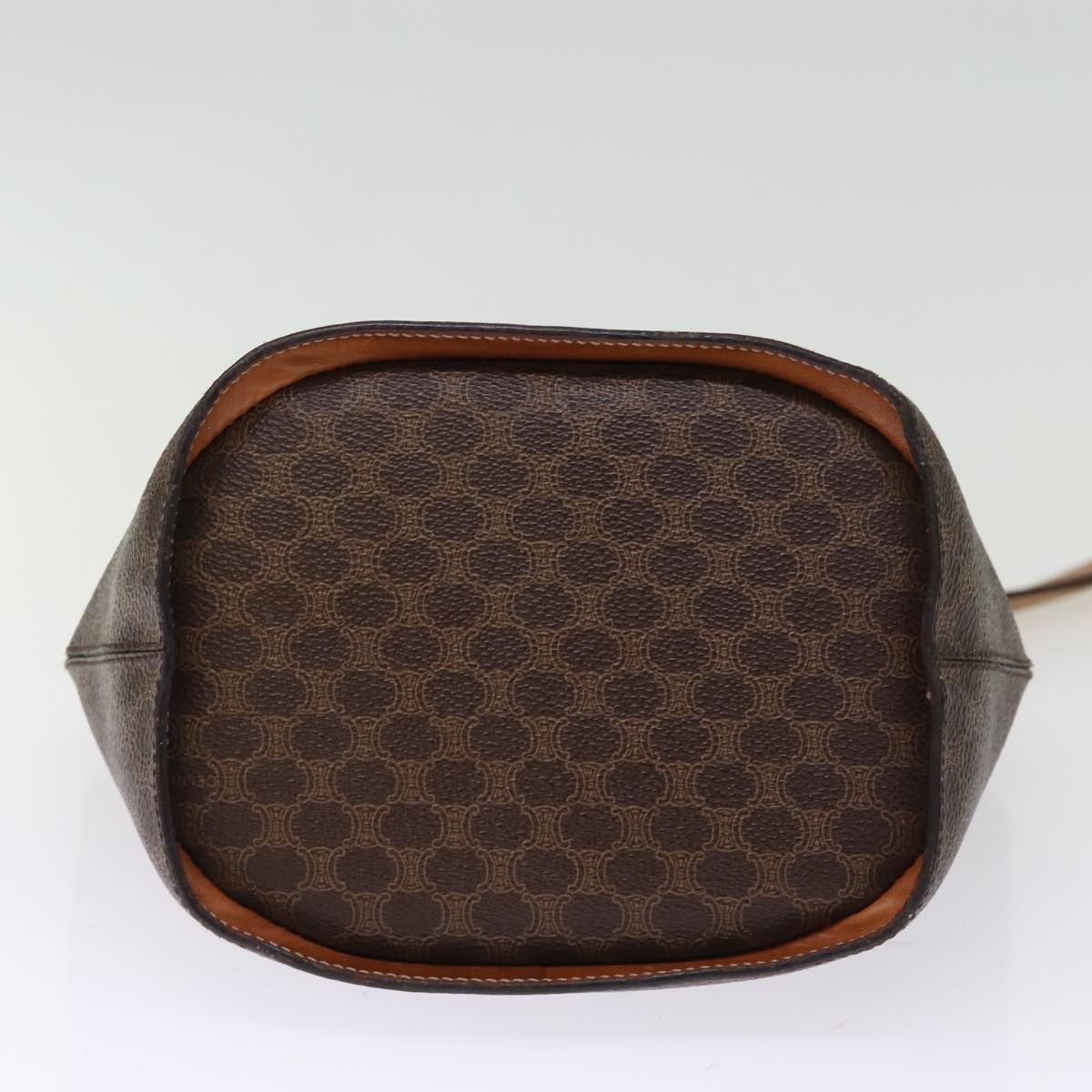 CELINE Macadam Canvas Shoulder Bag Pvc Brown - 9