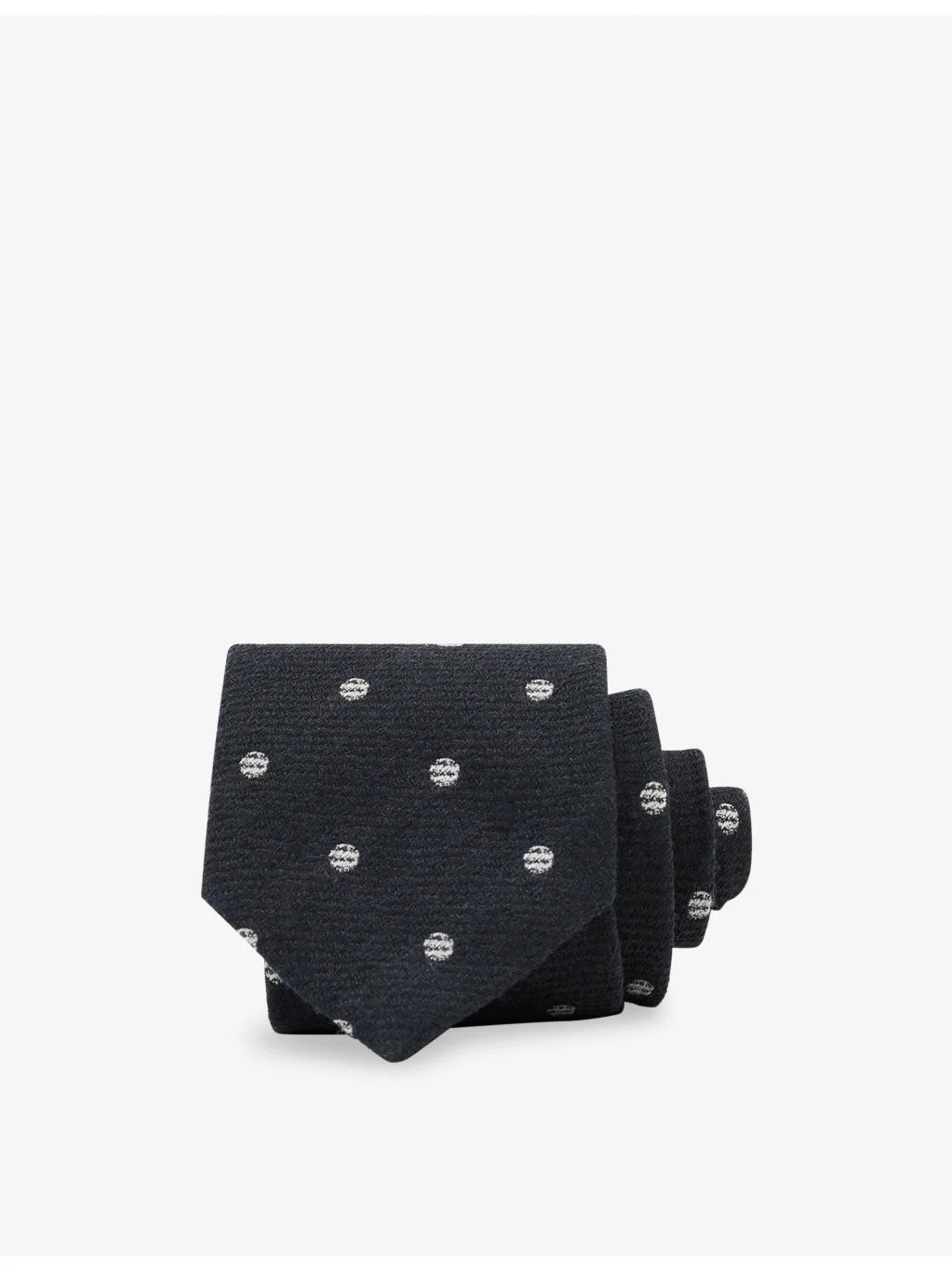 Rocco Textured Polka-Dot Wool-Silk Tie - 1