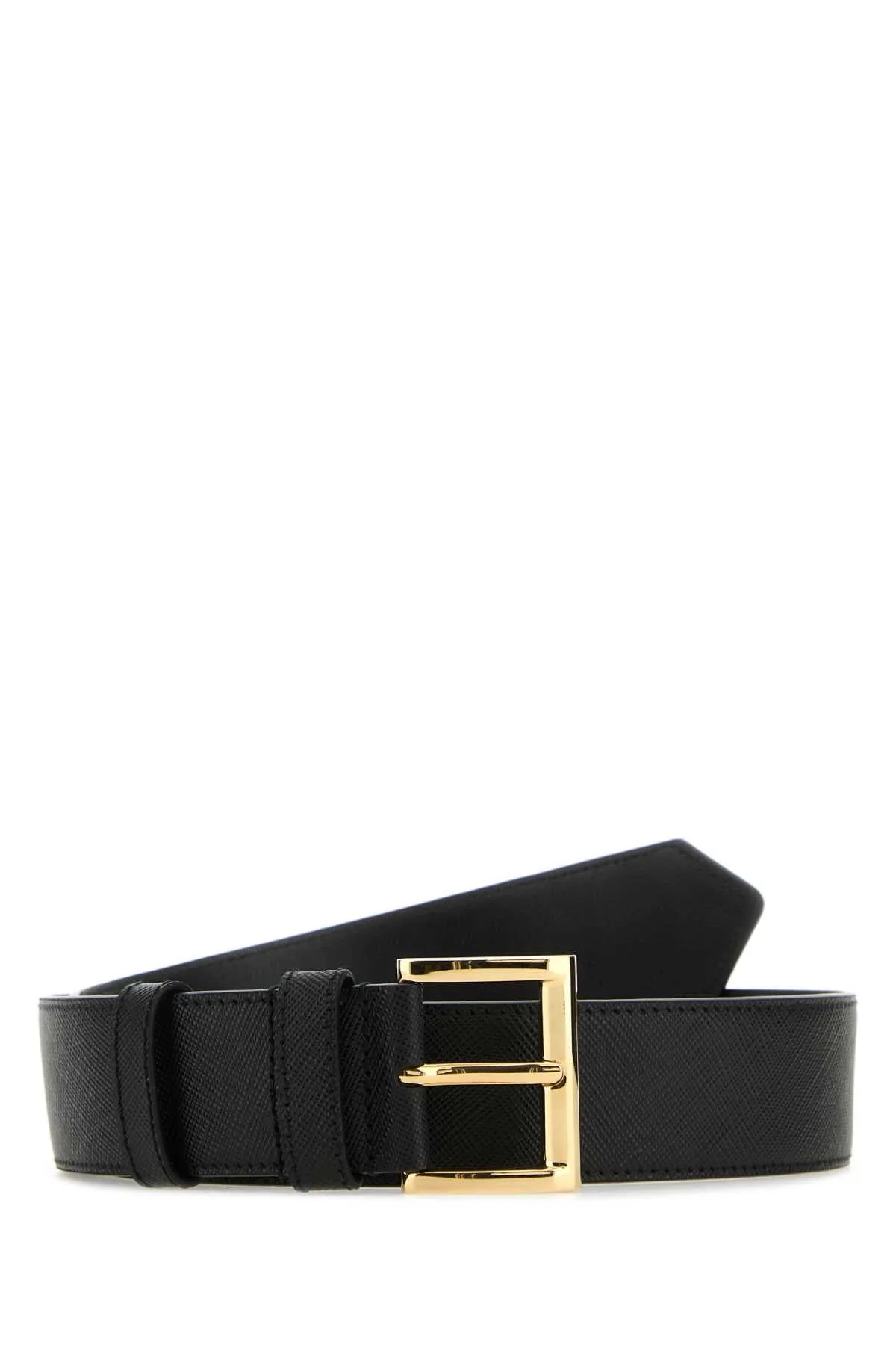 Prada Women Black Leather Belt - 1