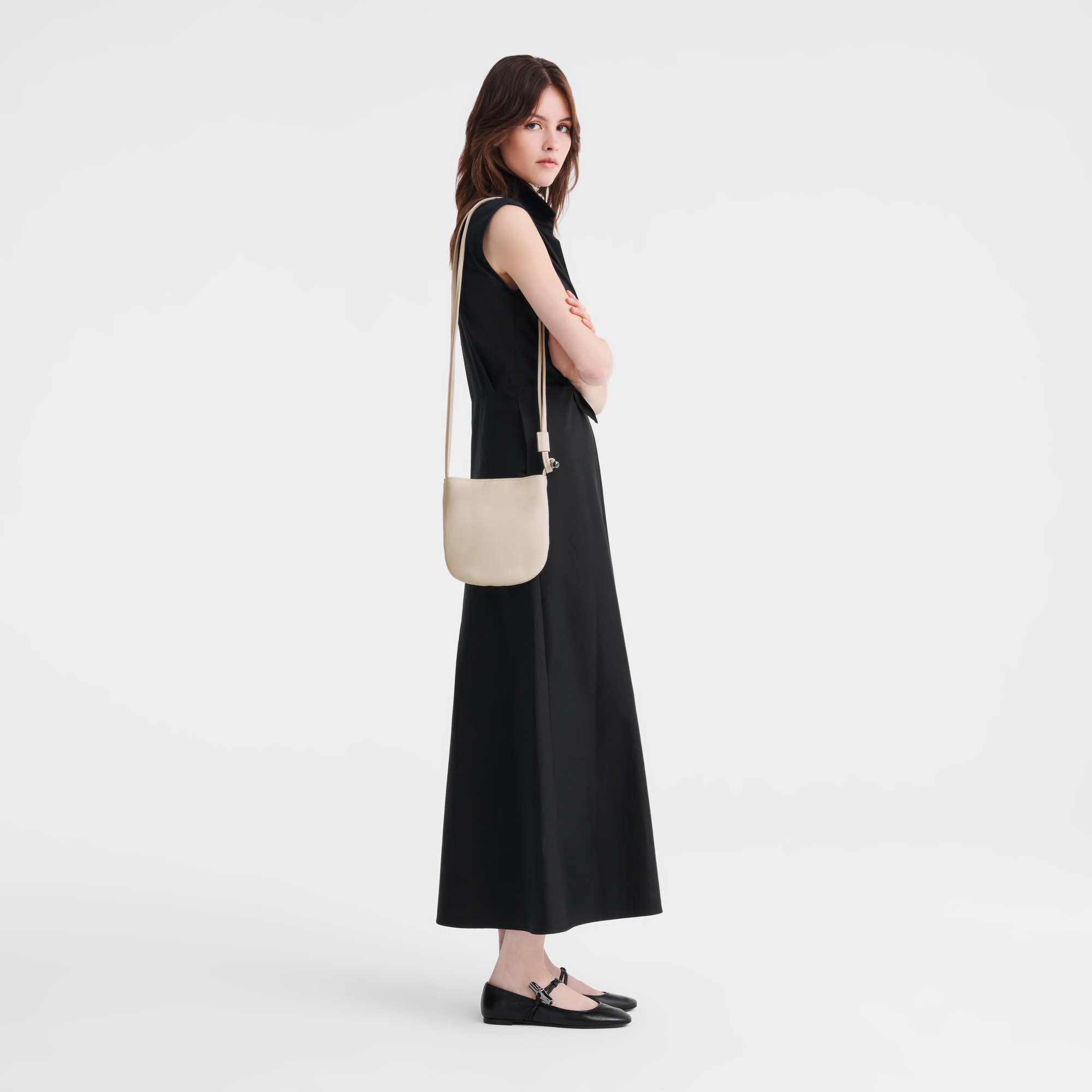 Le Roseau S Crossbody bag Paper - Leather - 2