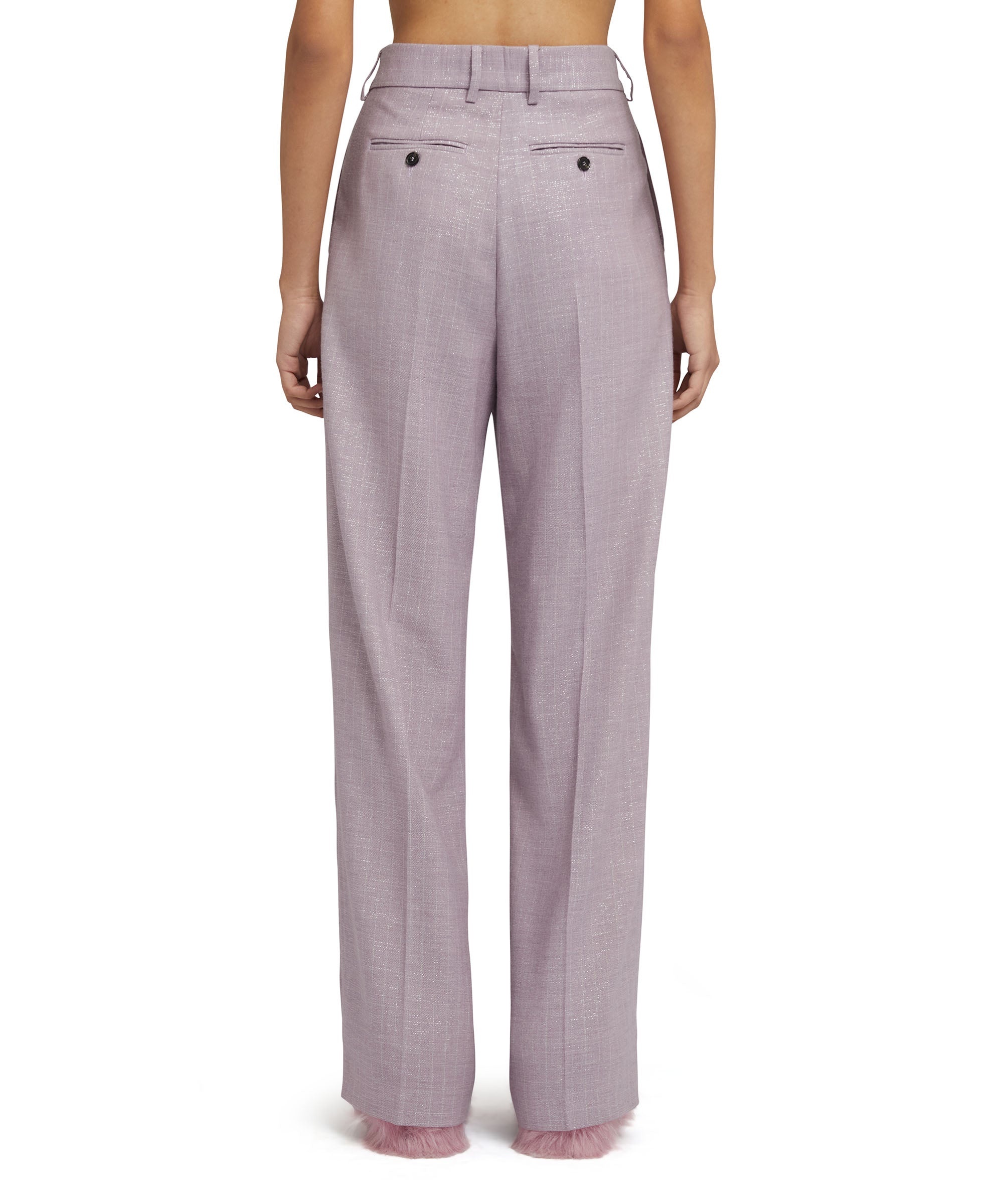 Trousers with  "Shiny Pinstriped Wool" workmanship - 3