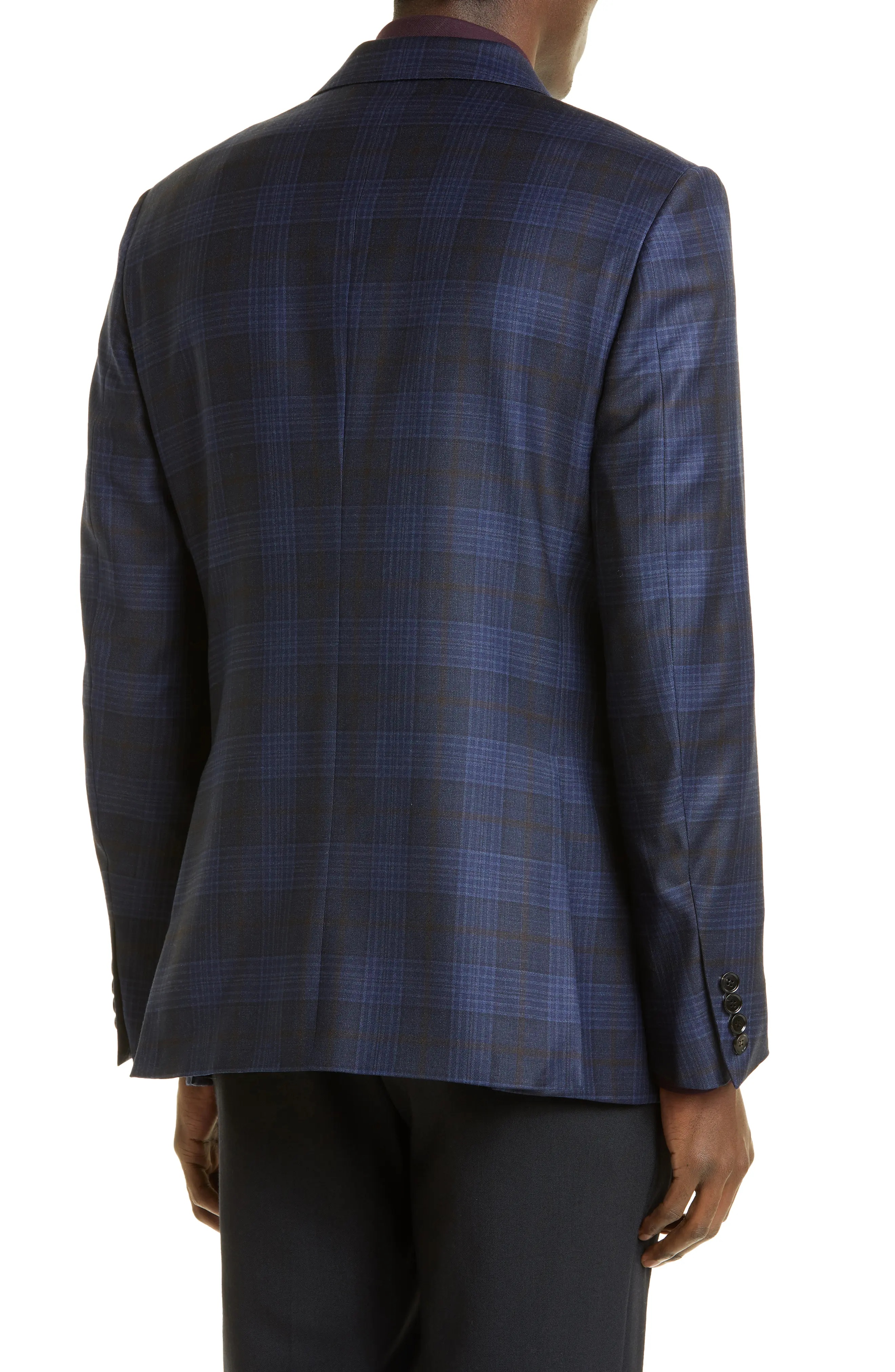 Milano Easy Plaid Wool Sport Coat - 2