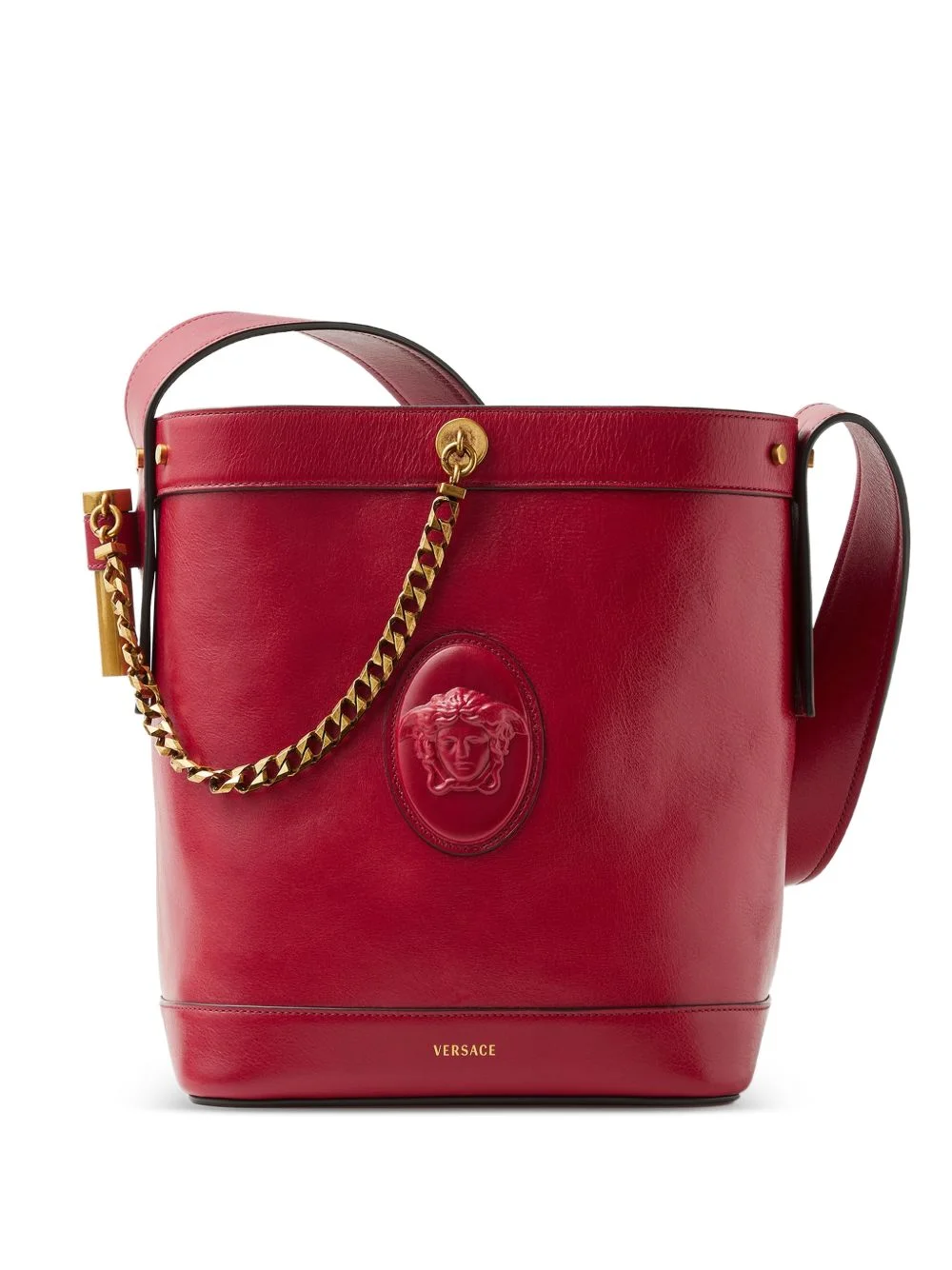 Pivot small leather bucket bag - 1