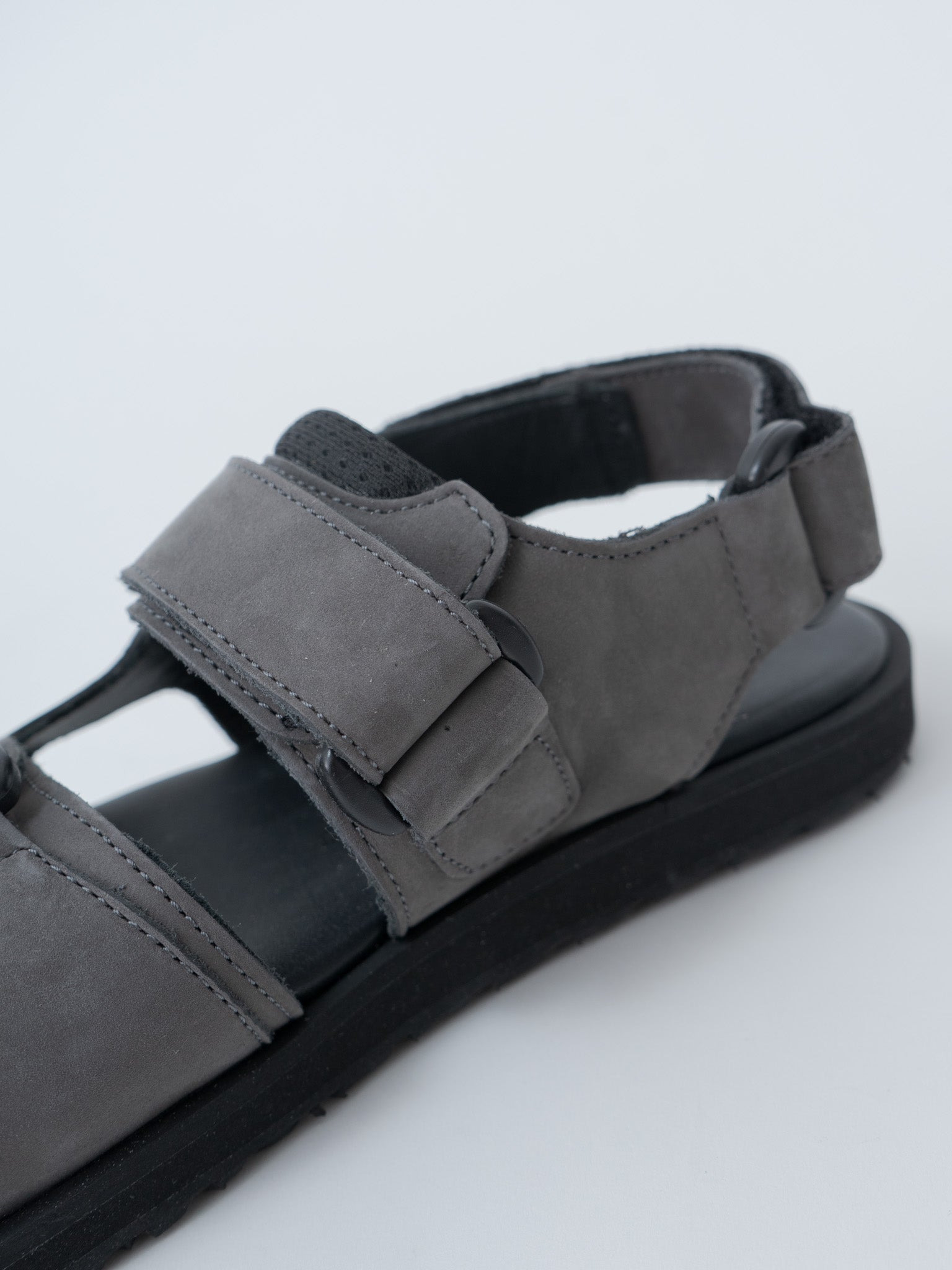 1837NL British Military Sandal - Dark Gray Nubuck (women's) - 8