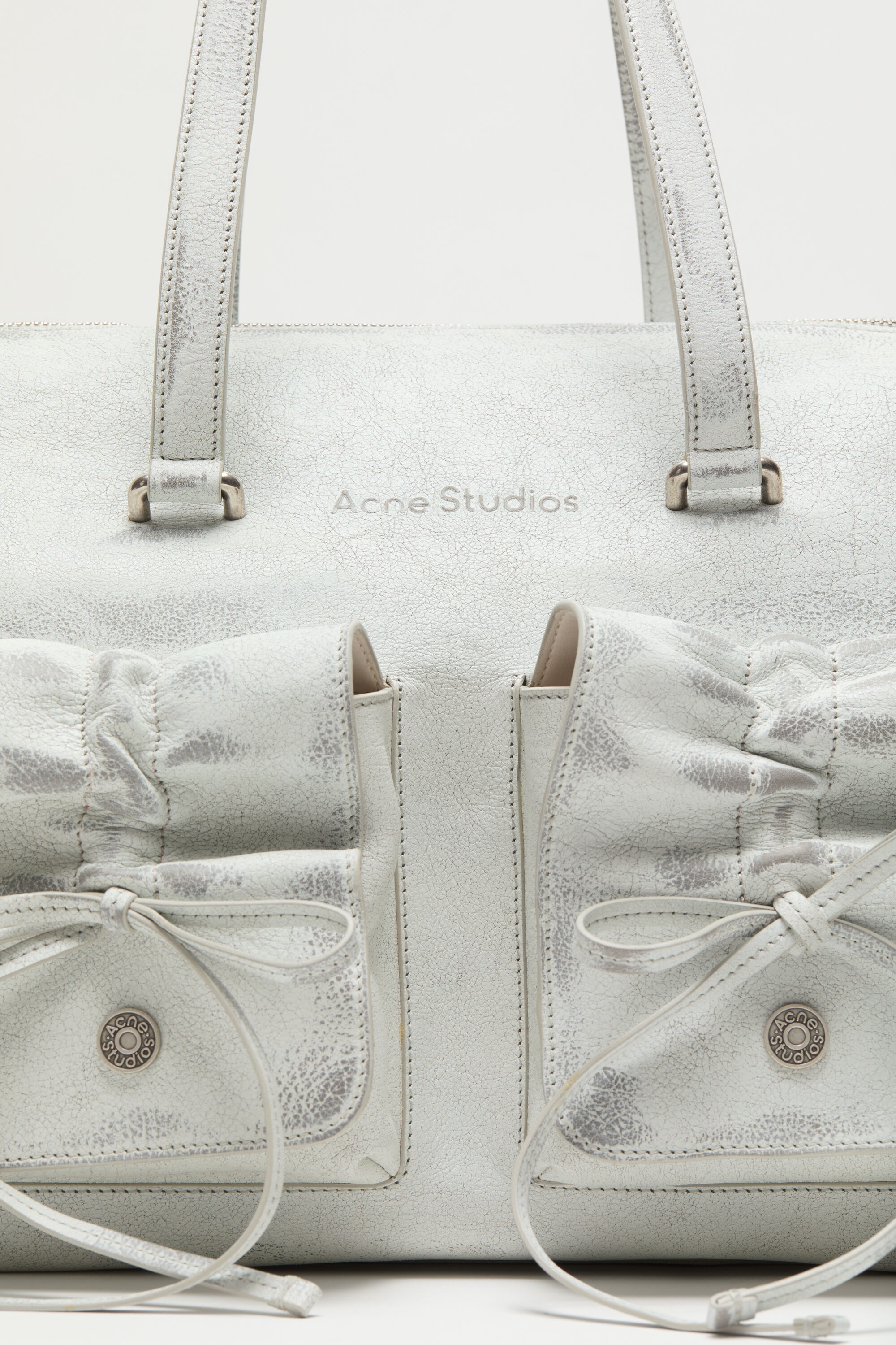 Multipocket tote bag - White/grey - 5