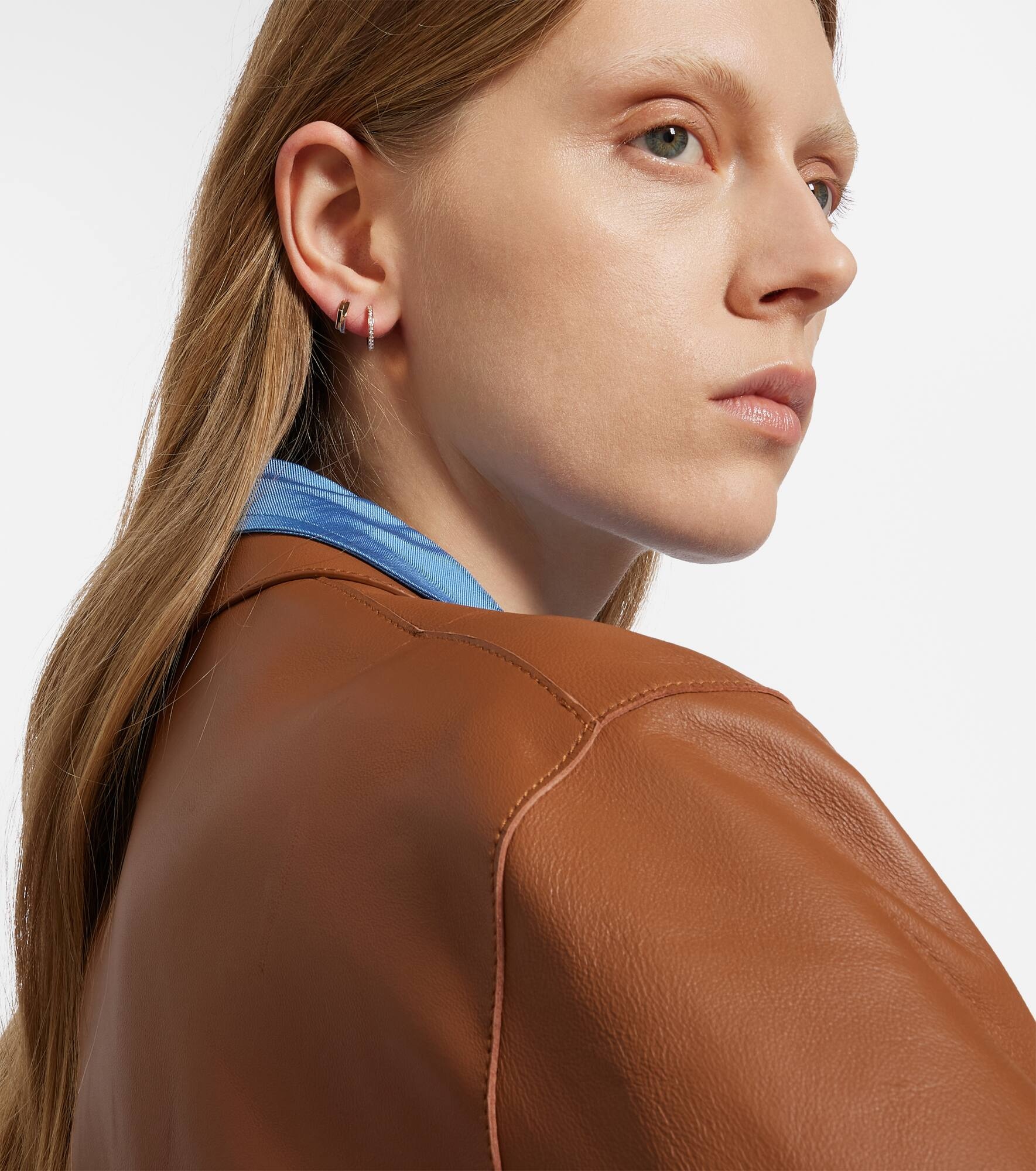 Antifer 18kt rose gold hoop earring - 5