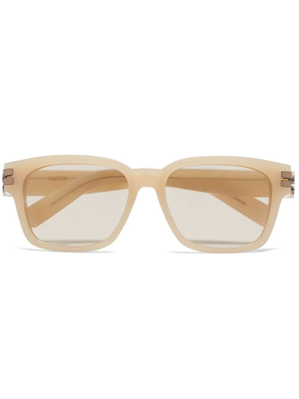 square-frame tinted sunglasses - 1
