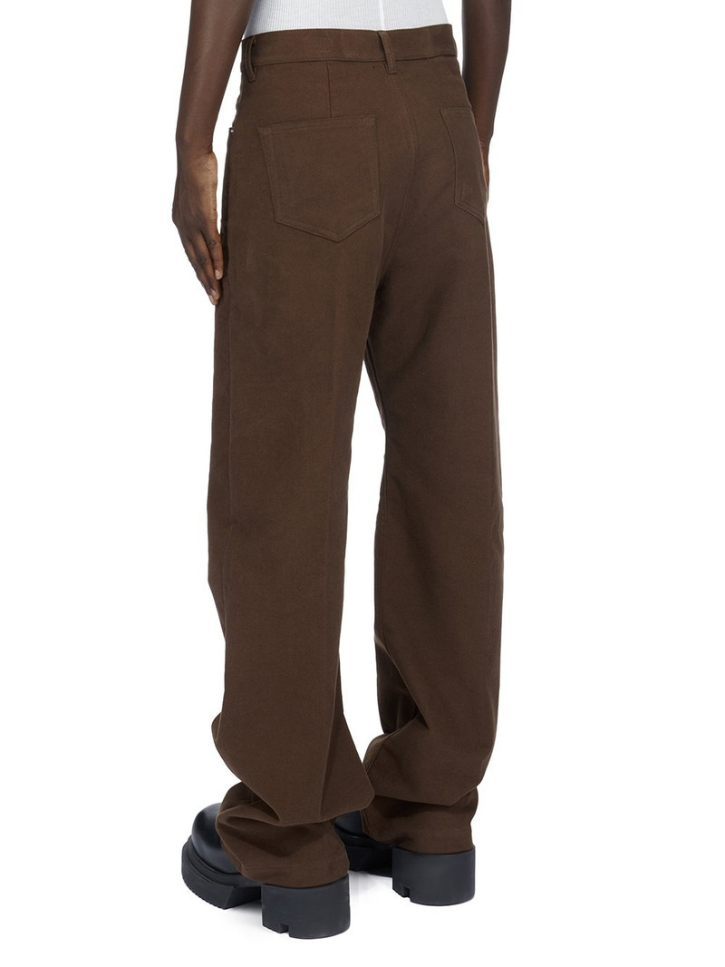 button-up organic cotton flared trousers 3