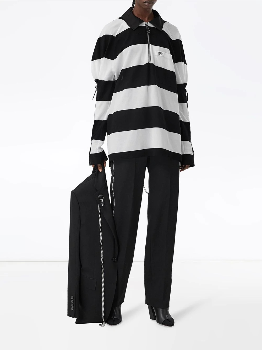 oversized striped rugby shirt - 2