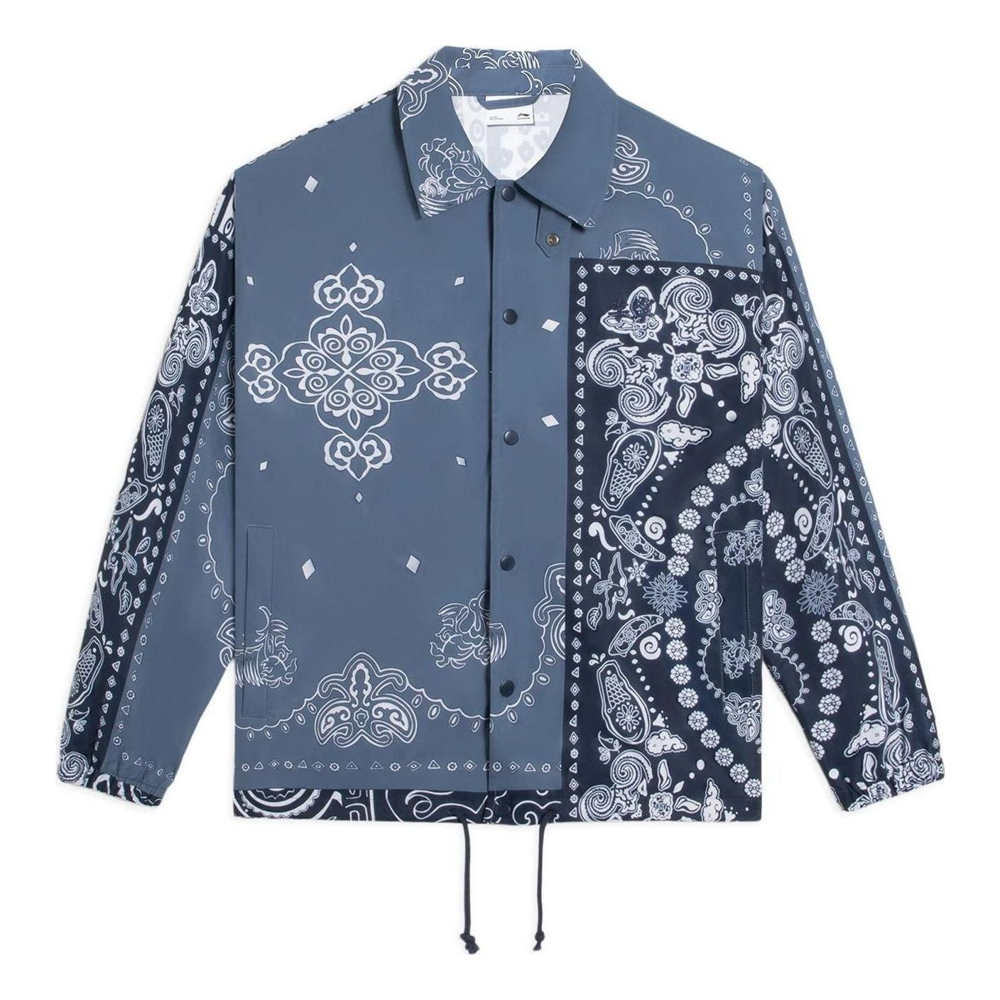 Li-Ning Paisley Graphic Jacket 'Indigo Blue' AFDS775-5 - 1