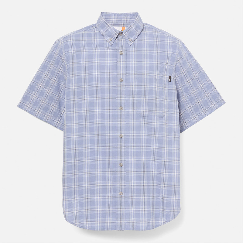 Timberland Men's Checkered Poplin Short-Sleeve Shirt outlook