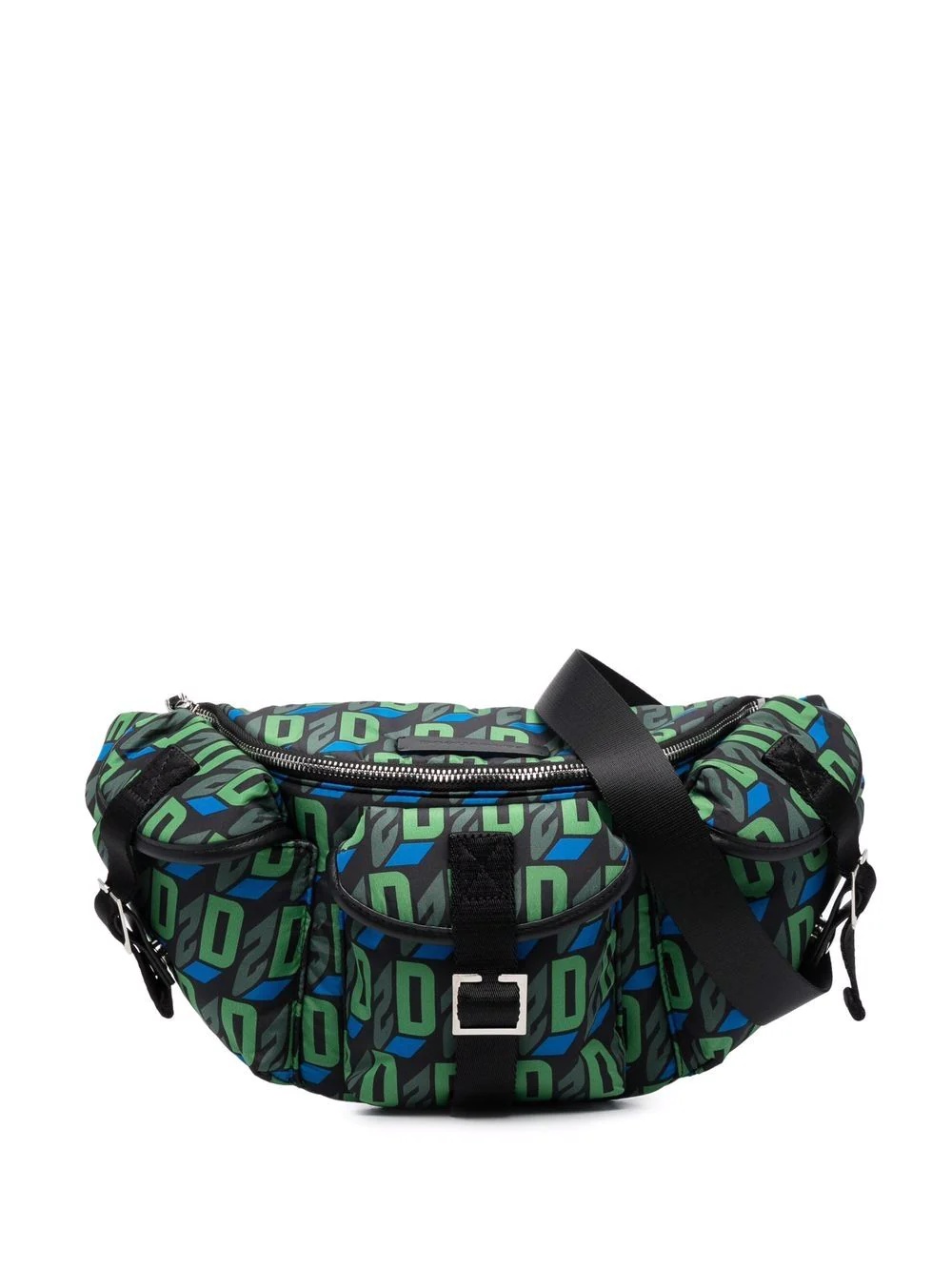 monogram-print belt bag - 1