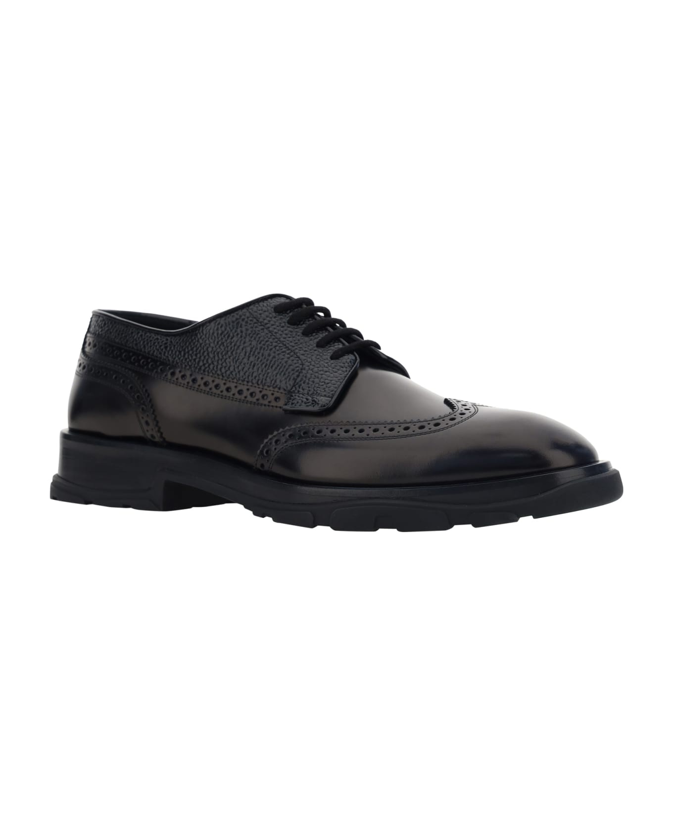 Brogues Leather Lace Up Shoes - 2