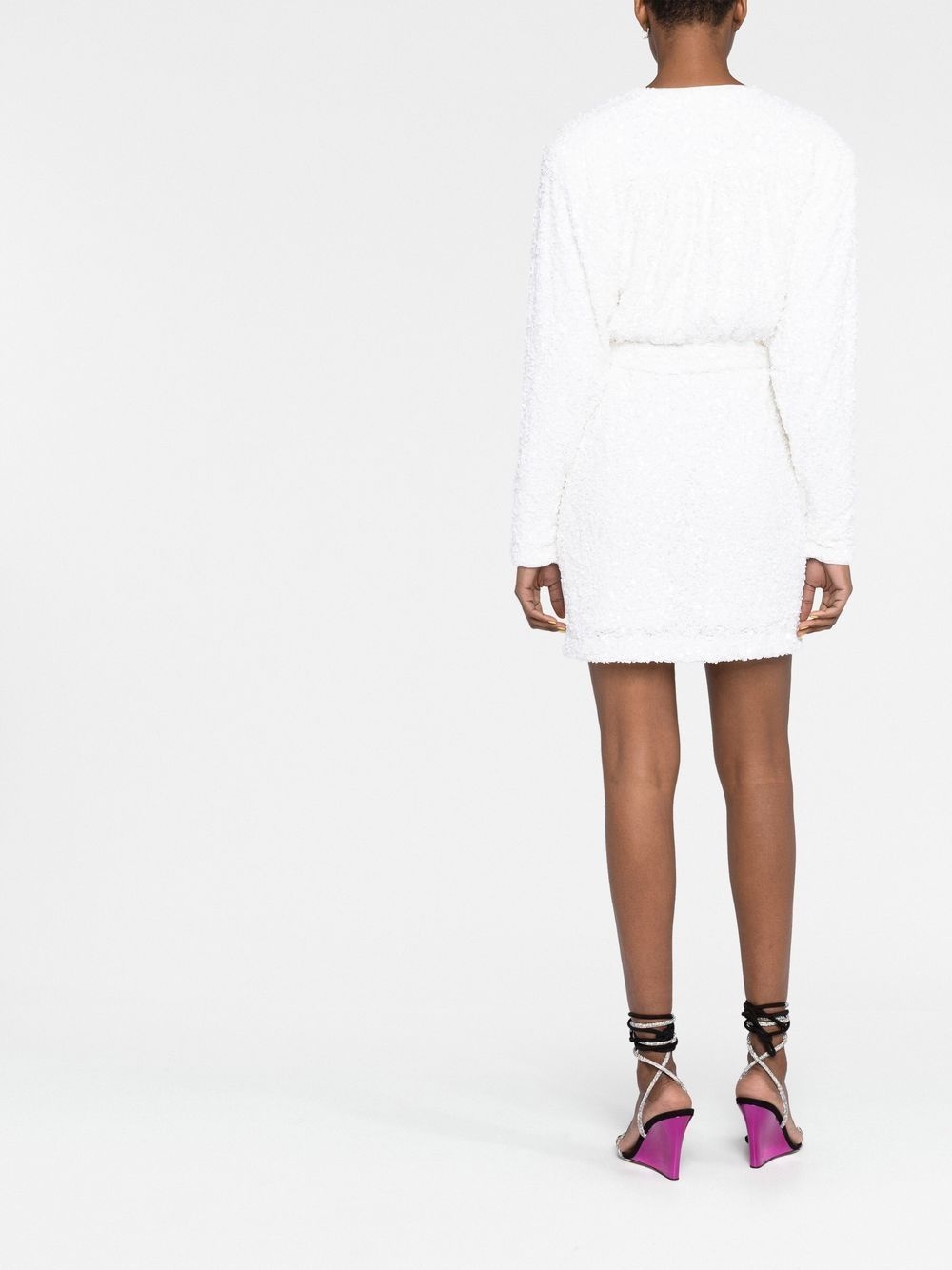 Samantha sequin wrap dress - 4