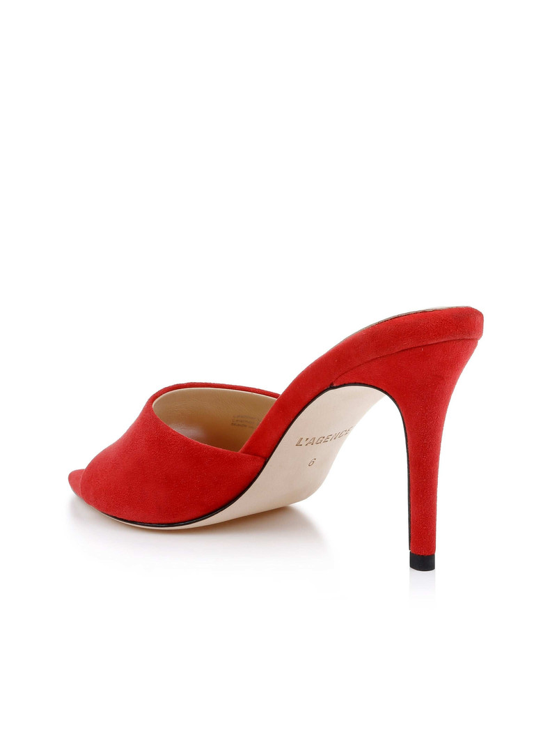 L'AGENCE Lolita Suede Open-Toe Mule outlook