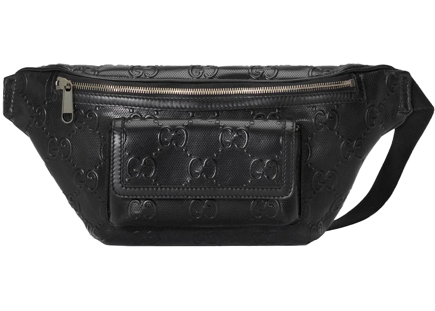 Gucci GG Embossed Belt Bag Black - 1