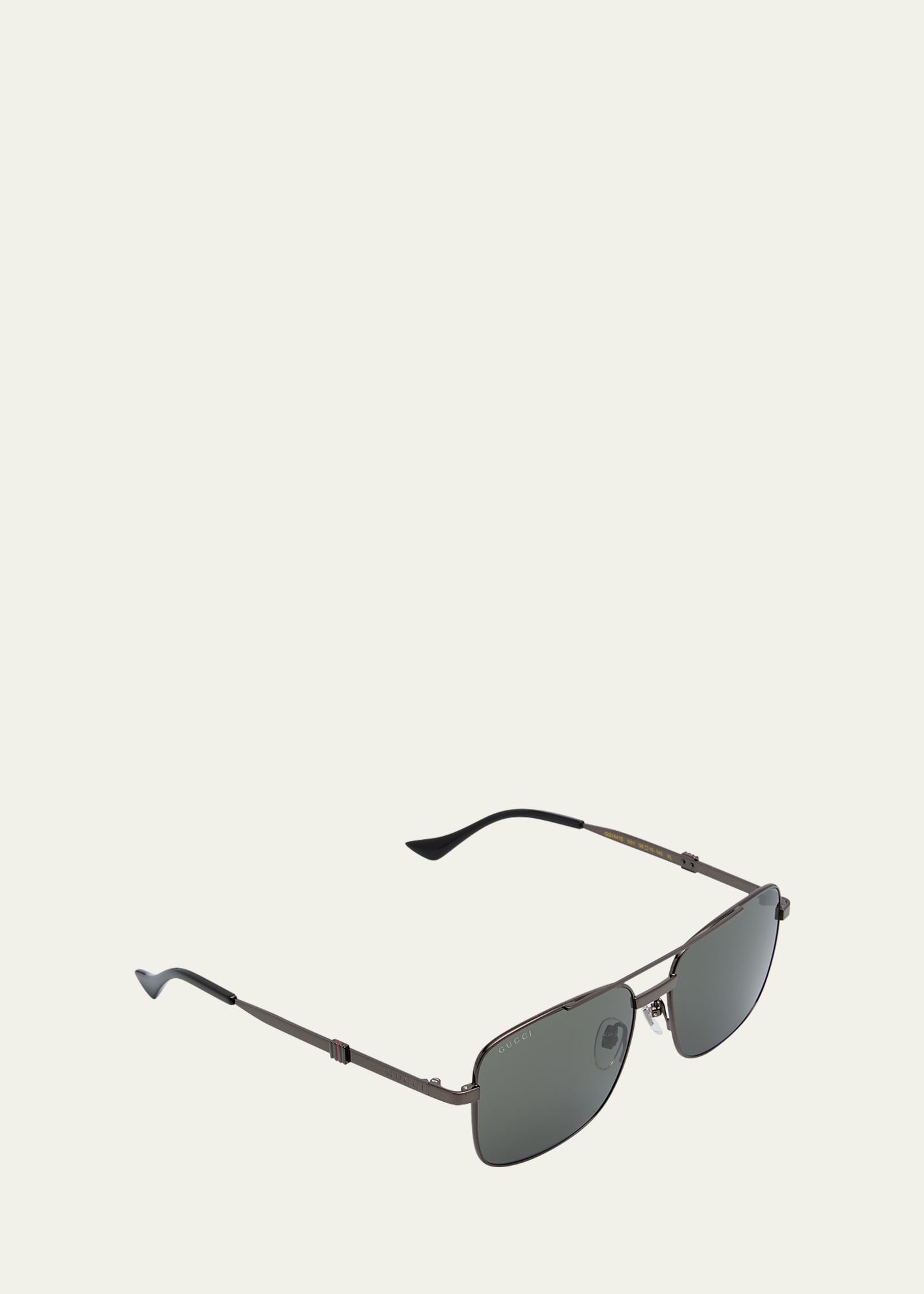 Men's Metal Rectangle Sunglasses - 2