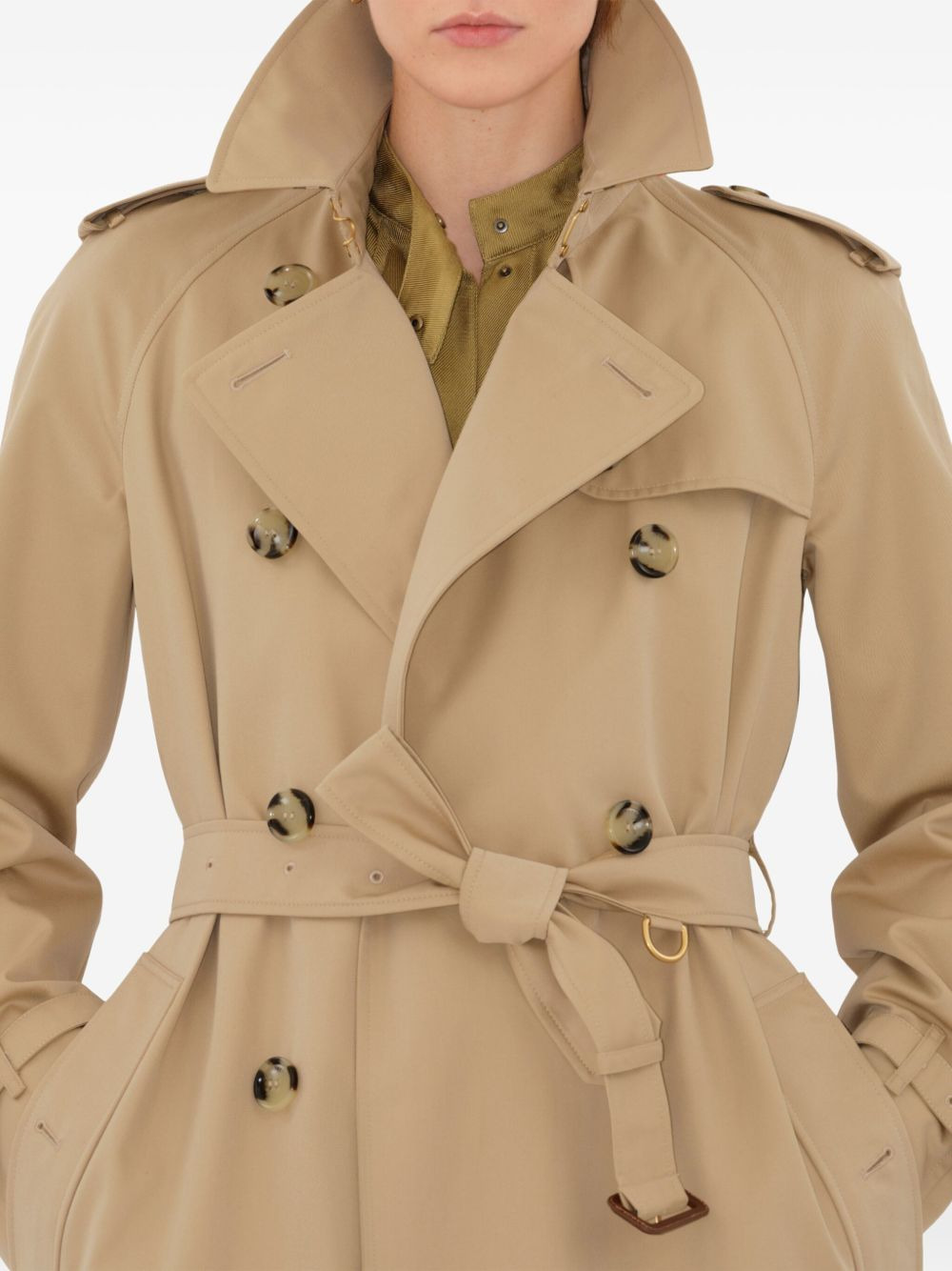 double-breasted trench coat - 5