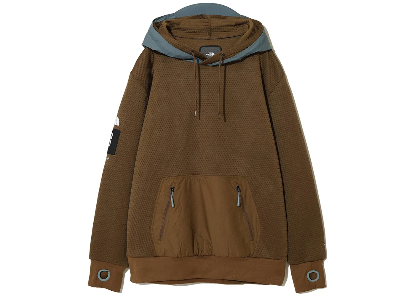 The North Face x Undercover Soukuu Dotknit Double Hoodie Sepia Brown/Concrete Grey - 1