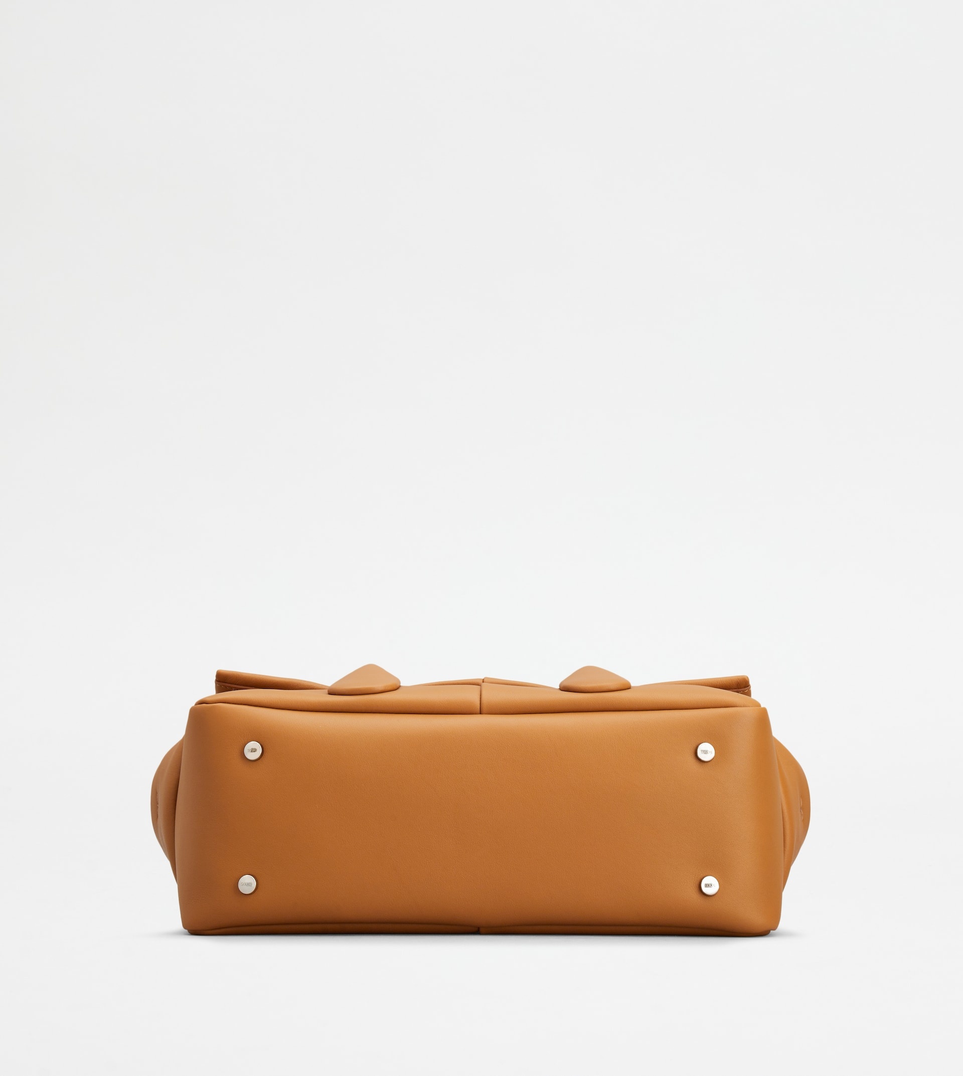 TOD'S DI BAG REVERSE EW FLAP IN LEATHER SMALL - BROWN - 4