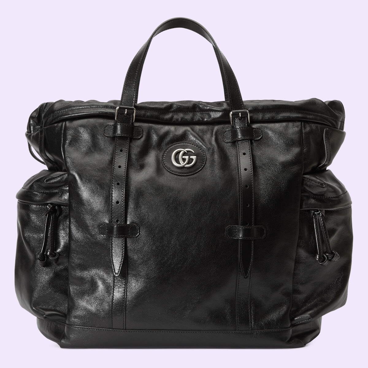Drawstring tote bag with tonal Double G - 1